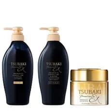 Kit Shampoo e Condicionador Premium EX Intensive Repair 450ml + Repair Mask 180g - Tsubaki