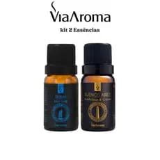 Kit 2 Essências Via Aroma Linha Mundo 10ml – Aromatizador Elétrico Original