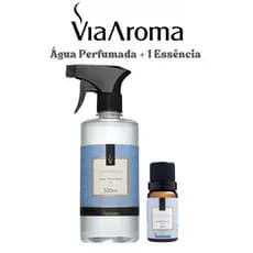 Kit Aromatizador de Ambiente Agua Perfumada 500ml+01 Essência 10ML Para Casa Loja Tecido