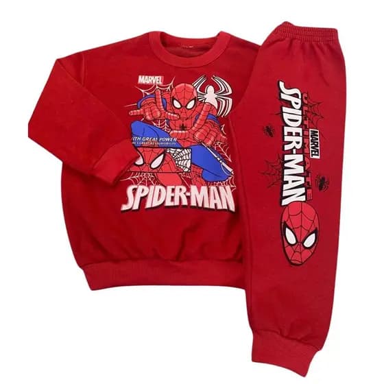 Conjunto de Moletom Flanelado Roupa Infantil de Inverno Para Menino
