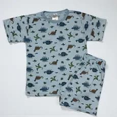 Pijama Infantil Menino Manga Curta – Conjunto Blusa + Shorts Confortável