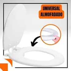 Assento Sanitário Almofadado PREMIUM Universal Tampa Privada Banheiro