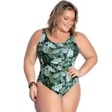 Maio Feminino Forrado Para Banho Bory Body Maio No Suplex Estampado Piscina Praia Verao