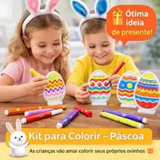 Ovinhos de Páscoa Para Colorir com base | Kit Criativo pode usar como enfeite depois de pintado