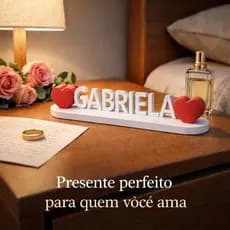 Letreiro Mágico com Nome Duplo Personalizado |Presente Criativo /Placa com Nome de Casal / Namorados