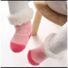 3 Pares Meias De Bebê Térmica Unissex Ideal Para Inverno