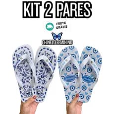 2 Pares Chinelo Feminino Chinelo de Dedo Leve Verão Adulto Alta Qualidade Praia Elegantes Mulher Desconto Antiderrapante