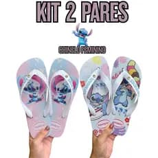 Kit 2 Pares Chinelo Feminino Chinelo de Dedo Super Confortável Leve Adulto Antiderrapante Mulher Promoção Verão Macio