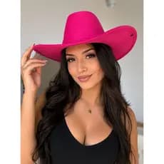Chapéu Cowboy Camurça Sertanejo Vaqueiro Boiadeira Estilo Gusttavo Lima e Ana Castela Unissex