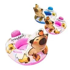 Boia Infantil Redonda Modelo Capivara Piscina Praia desenhos coloridos 1 a 6 anos