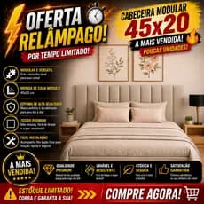 Kit de Cabeceira Estofada Completa em Modular adesiva para Todas as Camas Box
