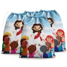 Kit 40 Sacolinhas Personalizada Surpresa 15x20 cm Festa Infantil Com Nome e Idade