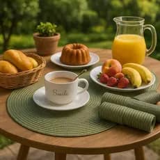 Kit 2 - 10Jogo Americano Redondo Jantar para Mesa Posta, Descanso de Prato Elegante