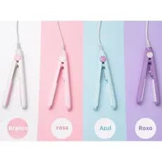 Mini Chapinha Prancha De Cabelo Pequena Portátil Chapinha Profissional Com Case Transporte Bivolt