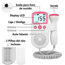 Monitor fetal doppler ecografia para ouvir o batimento cardíaco do bebê