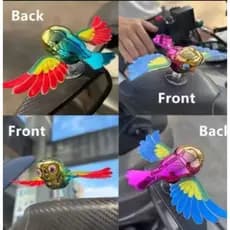 Acessório Passarinho Que Bate Asas Para Retrovisor Carro e Moto - Decoração Criativa