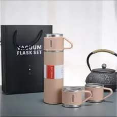 Caneca Garrafa Térmica Vacuum Bottle Inox Bebidas Fria ou Quente 500ml, Disponível em Várias Cores