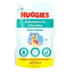 Sabonete Líquido Glicerina Extra Suave Huggies Refil 400ml - Pele de Bebê Macia e Hidratada Desde o Primeiro Banho 👶💧