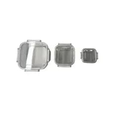 Conjunto 3 Pote Hermético Quadrado com perfeita vedação contra umidade