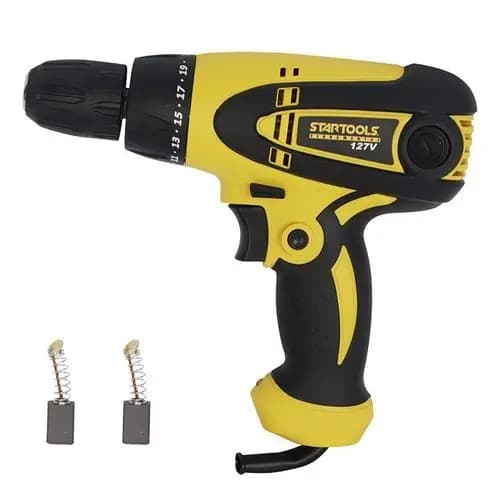 Parafusadeira Eletrica 127v 350w Furadeira Compacta Potente Ferramenta Manual