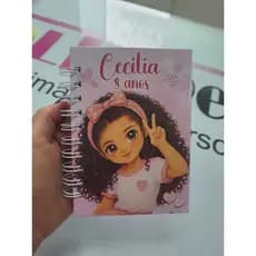 Caderno de bolso com ARTE EXCLUSIVA Capa Dura A6 100fls / Caderno com arte exclusiva/ caderno personalizado