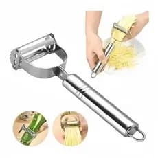 Descascador Ralador Legumes Frutas Multifuncional Inox 17cm