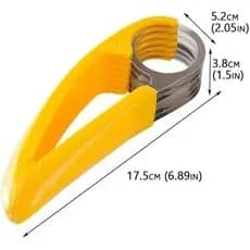 Fatiador Cortador em Inox de Banana, Legumes e Frutas Aro Redondo Com Cabo