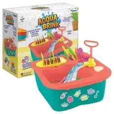 Acqua Brink Pia Cozinha Louças Homeplay XPlast Home Play Brinquedo Infantil