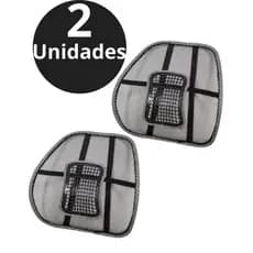 KIT 2 Suporte Apoio Lombar Encosto Ergonômico Cadeira Banco Carro DM SHOPP