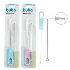 Kit Escova para Canudo Buba com 2 Escovinhas de limpeza