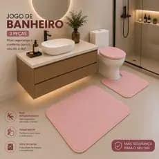 KIT Tapete para Banheiro Antiderrapante Super Soft – Escolha 3 Peças confortável