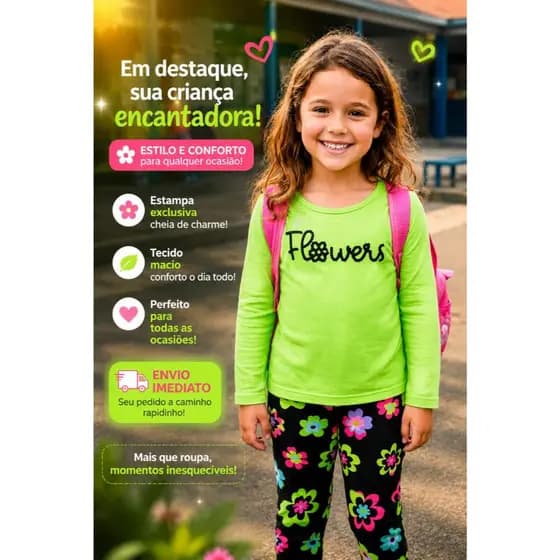CONJUNTOS INFANTIL ROUPA MEIA ESTAÇÃO  PIJAMA MENINA COLEÇÃO 2026