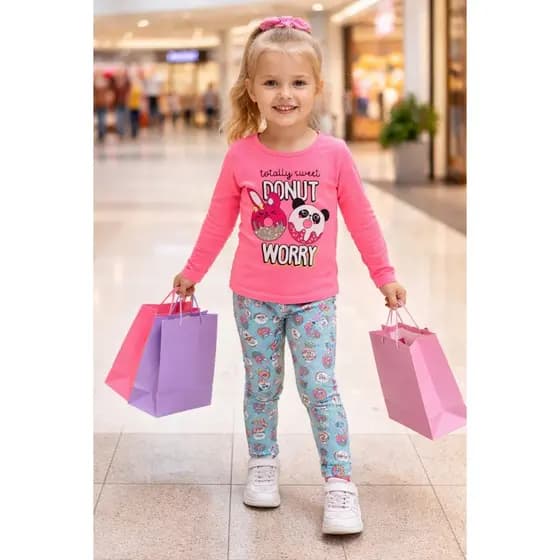 Conjunto Infantil Meia Estação Menina Roupa Frio Promoção COLEÇÃO 2026