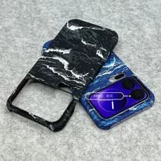 Capa para celular Xiaomi 17Promax 17Pro com textura de fibra de carbono, acabamento fosco, resistente a quedas, capa ríg