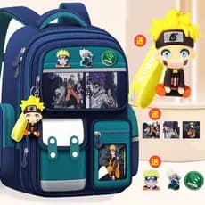 Crianças populares 2025 mochilas escolares estudantes da escola primária meninos coluna mochila Naruto