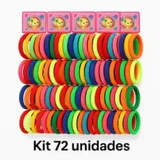 Kit 72/144/360 Xuxinhas de Cabelo Femininas–Elástico Macio e Forte Tipo Meia, Não Machuca o Cabelo