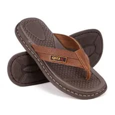 Chinelo Masculino Couro Legitimo Sandália Anti-stress Confortável e Estiloso Tiras Macias