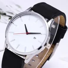 Relógio Masculino Estilo Europeu Com Mostrador Grande E Calendário , Pulseira Fosca Simples Para Estudantes ,