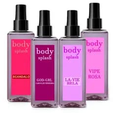 Kit 4 Perfumes Femininos Importados Essência Concentrada Spray Alta Fixação Longa Duração Premium