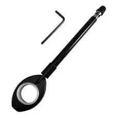Antena Retrátil Corta Pipa Em Inóx Para Guidão De Moto E Bicicletas
