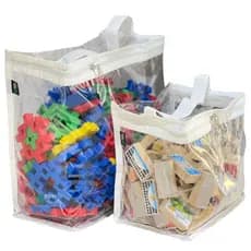 SACO BOLSA BRINQUEDOS CAIXA PLÁSTICA ORGANIZADORA  TAM G COR BRACO