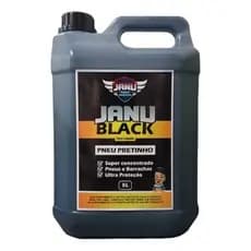 Pneu Pretinho Automotivo Janu Liquido Resistente a Agua 5L Cor Preto