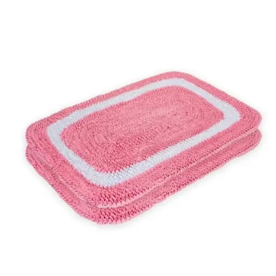 Kit 2 Tapetes frufru de porta 60cm x 40cm Malha Gel Varias Cores Decoração Sala Quarto