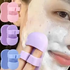 Escovas De Limpeza Facial-Mini Massagem Nos Dedos-Silicone , Flexível , Macio , Reutilizável-Escova Para Remoção De Crav