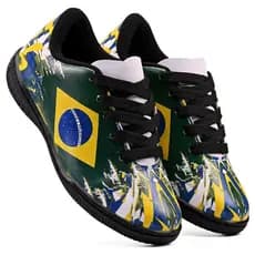 Chuteira Futsal Brasil Lançamento Infantil 26ao33 Copa do mundo