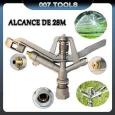 Máquina De Aspersão Agrícola De Metal Com Cabeça De Aspersão De Irrigação Rotativa Automática De Alcance De 28m