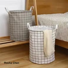 Cesto Organizador Multiuso Dobrável–Impermeável, Compacto, e Resistente – Ideal para Roupa Suja, Brinquedos e Mais | 30L