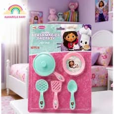 KIT Infantil Cozinha Completa A Casa Mágica Da Gabby Kit Chef Com 06 Peças
