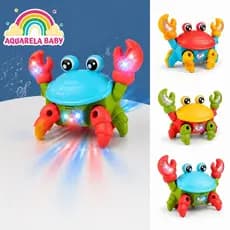 Brinquedo Caranguejo Fujão Musical Som Luz E Movimento