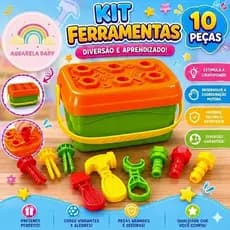 Kit Ferramenta Brinquedo Infantil 10 ou 18 Peças Menino Envio Imediato